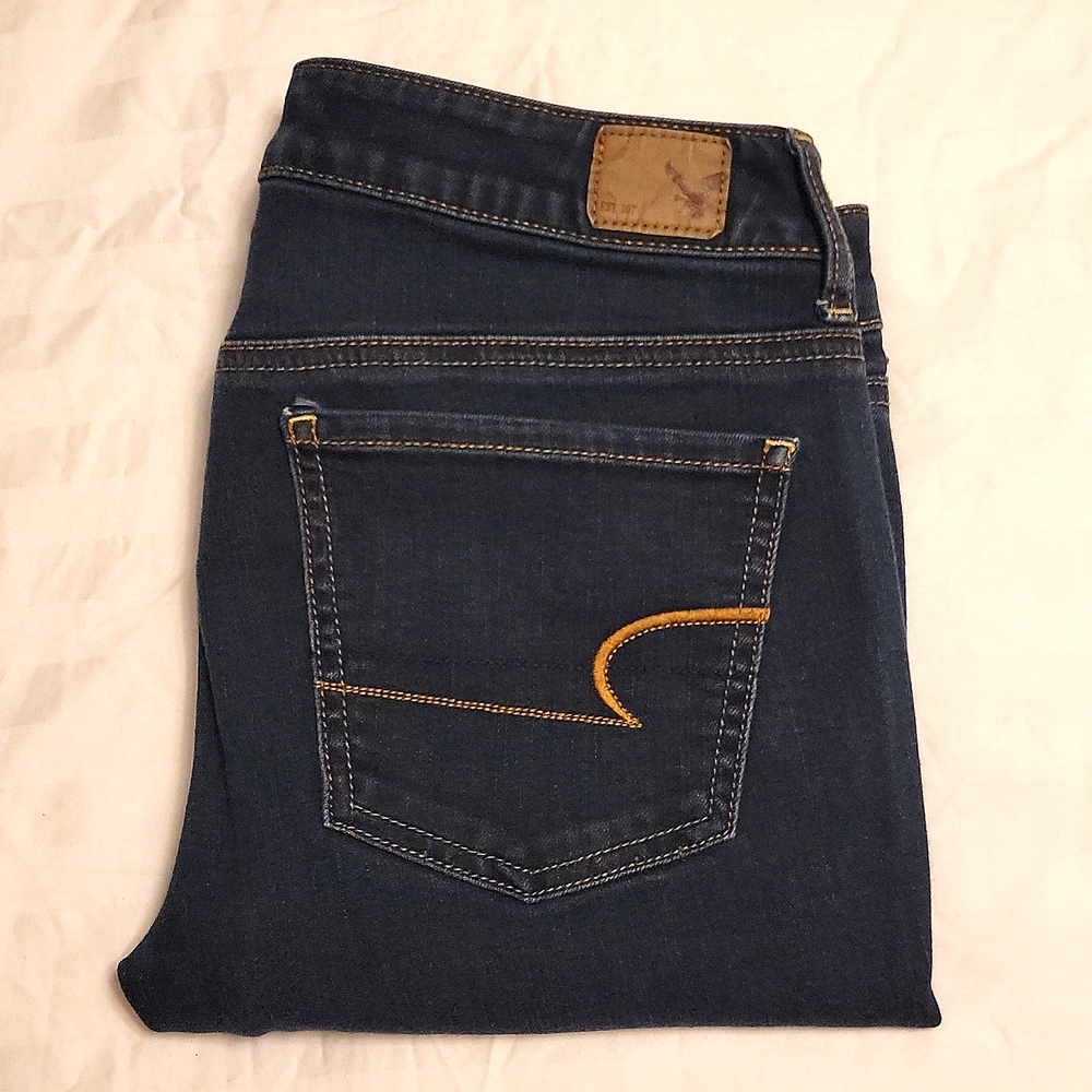 Dark Wash Jeggings Long